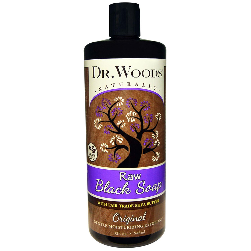 Dr. Woods Shea Vision Pure Black Soap With Organic Shea Butter, 32 Ounce (Packaging May Vary)