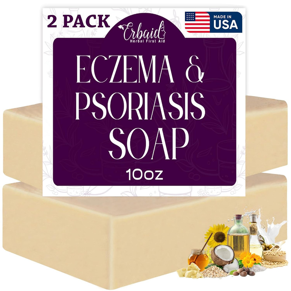 Eczema Soap Bar For Face And Body  All Natural Dermatitis, Psoriasis Treatment For Dry Itchy Sensitive Skin Relief  Gentle Detoxifying, Healing, Anti-Itch, Oatmeal Goat Milk Wash For Kids, & Adults Eczema Soap Bar For Face And Body  All Natural Dermatitis, Psoriasis Treatment For Dry Itchy Sensitive Skin Relief  Gentle Detoxifying, Healing, Anti-Itch, Oatmeal Goat Milk Wash For Kids, & Adults