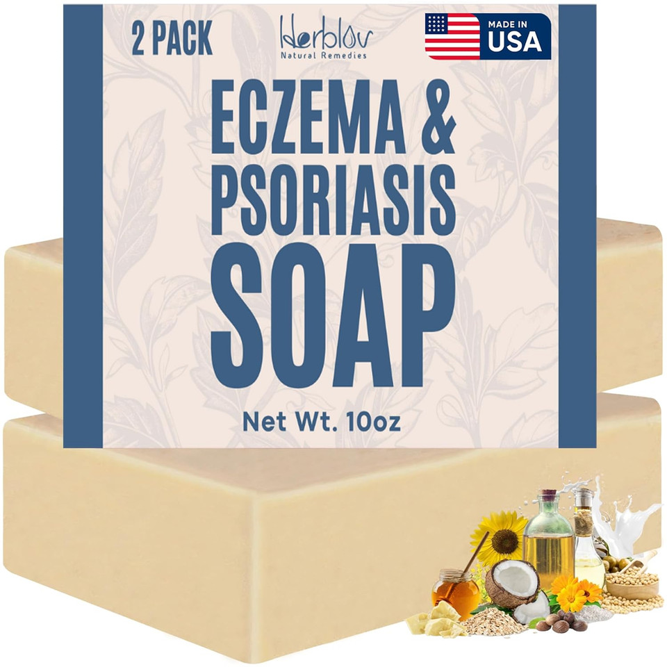 Eczema Soap Bar For Face And Body  All Natural Dermatitis, Psoriasis Treatment For Dry Itchy Sensitive Skin Relief  Gentle Detoxifying, Healing, Anti-Itch, Oatmeal Goat Milk Wash For Kids, & Adults Eczema Soap Bar For Face And Body  All Natural Dermatitis, Psoriasis Treatment For Dry Itchy Sensitive Skin Relief  Gentle Detoxifying, Healing, Anti-Itch, Oatmeal Goat Milk Wash For Kids, & Adults