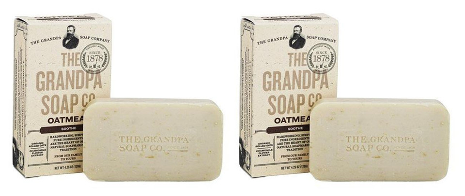 Grandpas Soap Bar Oatmeal, 4.25 Oz (2 Pack)