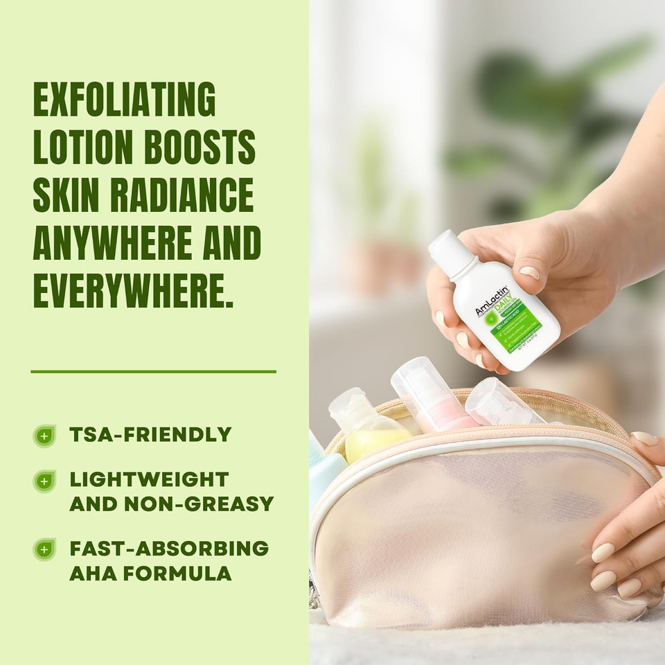 Amlactin Daily Nourish 12% - 2Oz Bottles (6 Pack) - Body Lotion With 12% Lactic Acid, Dermatologist-Recommended