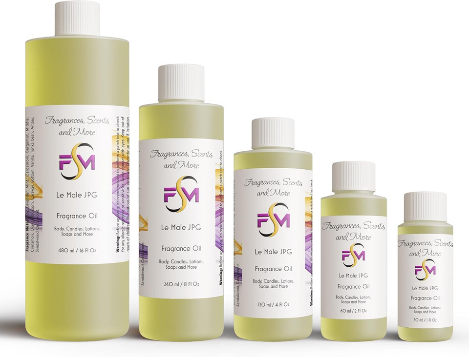 Le Male Jpg Fragrance Oil - 2 Fl Oz Plastic Bottle (60Ml)