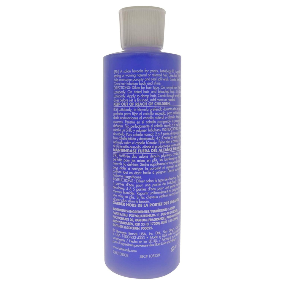 Lottabody Professional Concentrated Setting Lotion Lotion Unisex 8 Oz