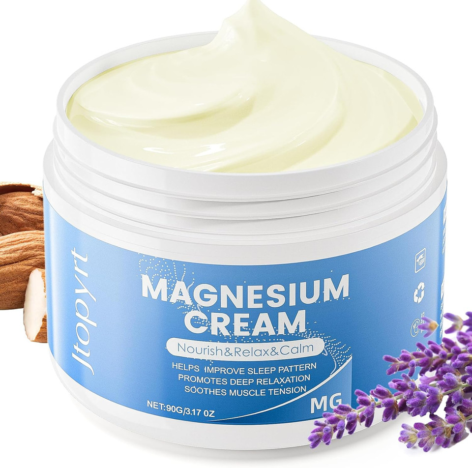 Magnesium Cream For Sleep: Magnesium Lotion Easily Absorbed By Muscles Long Lasting Moisturizing 90G/3.17Oz