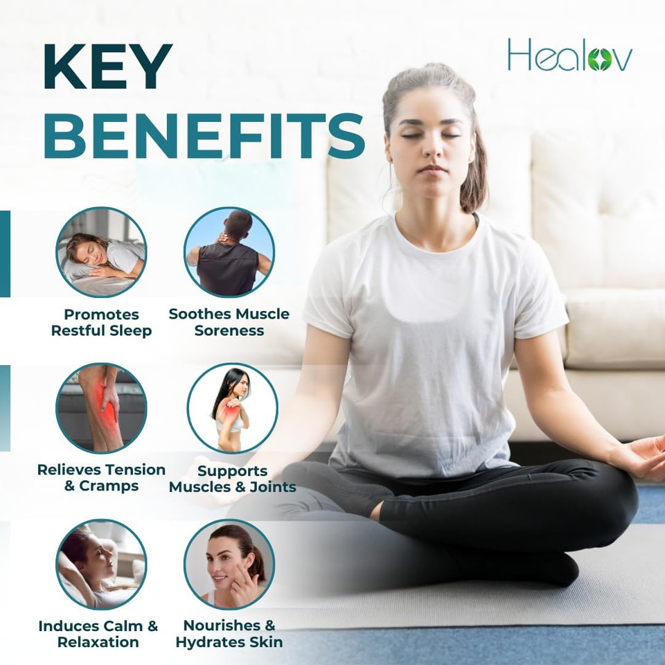 Magnesium Lotion  Pure Soothing Magnesium Cream For Relaxation, Better Sleep, Muscle Health, Leg & Joint Care  Topical Magnesium Lavender Butter For Sleep Aid  Non-Greasy, Safe, Easy To Use