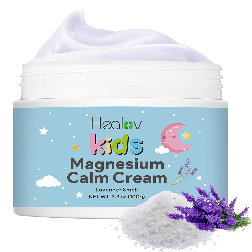 Magnesium Lotion For Kids  Pure Soothing Magnesium Cream For Relaxation, Better Sleep, Muscle Health, Leg & Joint Care  Topical Magnesium Butter For Sleep Aid  Non-Greasy, Safe, Easy To Use