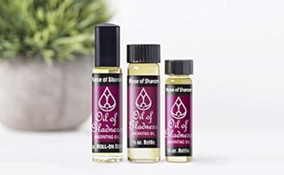 Oil Of Gladness Anointing Oil Rose Of Sharon - Oil For Daily Prayer 3.5Oz