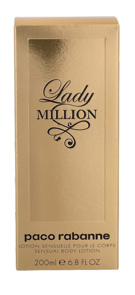 Paco Rabanne Lady Million Body Lotion For Women, 6.8 Fl Oz