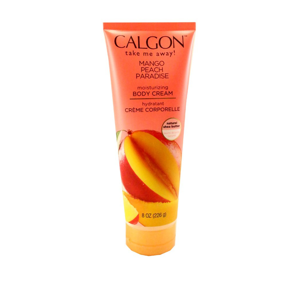 Parfums De Coeur Calgon Mango Peach Paradise Moisturizing Body Cream For Women, 8.0 Ounce
