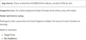 Pronatura Sugar-Free Kombucha Press Extract, 3.38 Fluid Ounce