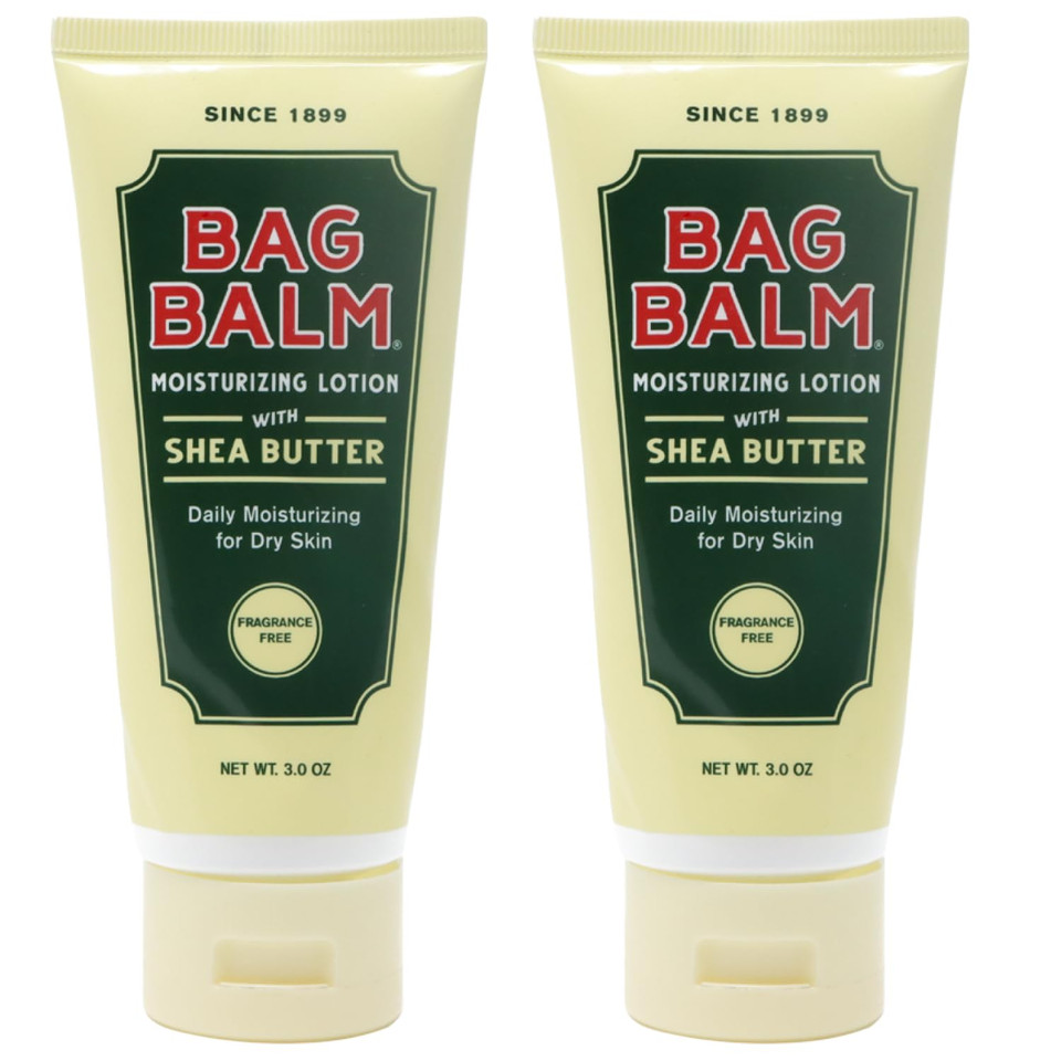 Bag Balm Vermont'S Original Hand & Body Dry Skin Lotion With Shea Butter And Jojoba, Daily Hand Lotion For Dry Hands - Fragrance-Free, Non-Greasy Hand Moisturizer, Tube - 3Oz, 2 Pack