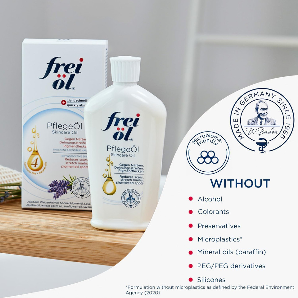 Skincare Oil  Fast Absorbing, Nourishes Skin Soft And Smooths  Excellent As Body Oil For Stretch Marks Removal And Vitamin E Oil For Scars, Microbiome-Friendly And Vegan, 125 Ml / 4.23 Fl Oz