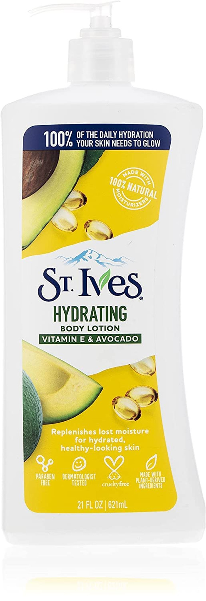 St. Ives Hydrating Body Lotion, Vitamin E And Avocado, 21 Oz