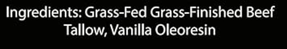 Beef Tallow For Skin  Grass-Fed Tallow Balm, Face & Body Cream, Natural Tallow Lotion For Dry Skin, Anti-Aging, Vanilla Scented (2Oz)