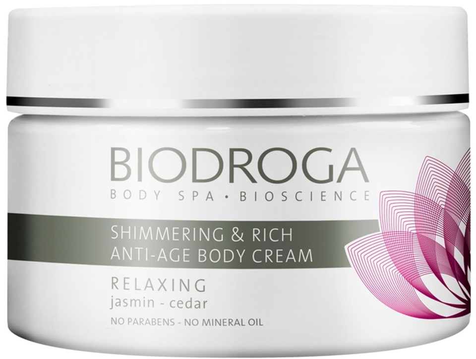 Biodroga Spa Relaxing Shimmering Rich Anti-Age Body Cream 200 Ml. A Divine Care For Dry And Demanding Skin. Protects The Skin Stem Cells And Improves Their Longevity