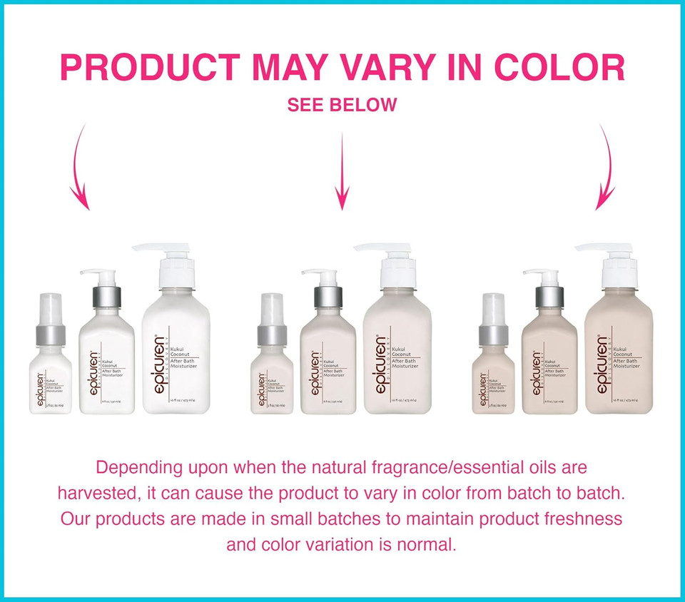Epicuren Discovery After Bath Body Moisturizer, Kukui Coconut