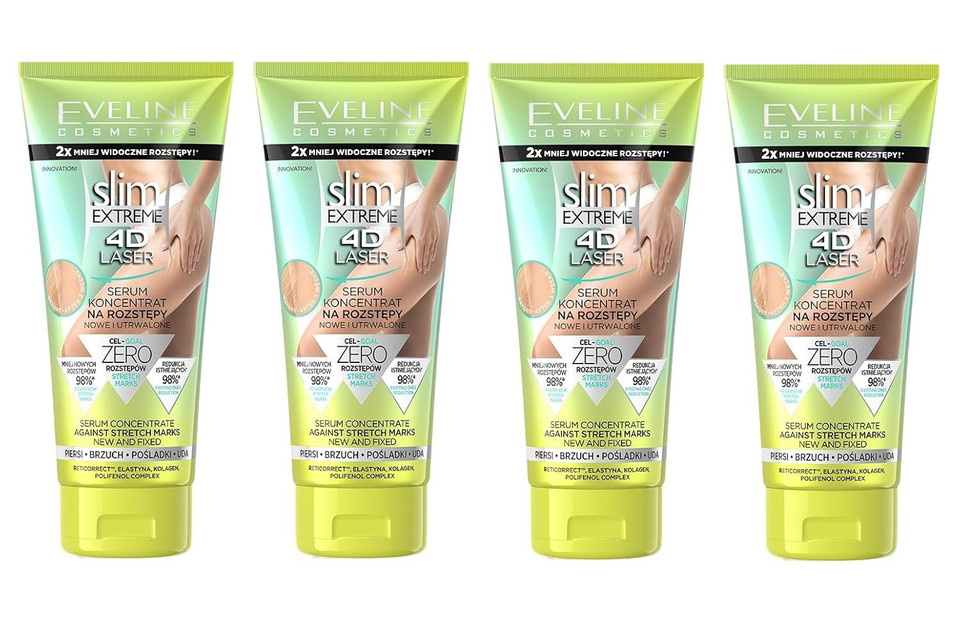 Eveline Cosmetics Slim Extreme 4D Stretch Mark Serum  Advanced Reticorrect® Formula For Reducing Existing & Preventing New Stretch Marks