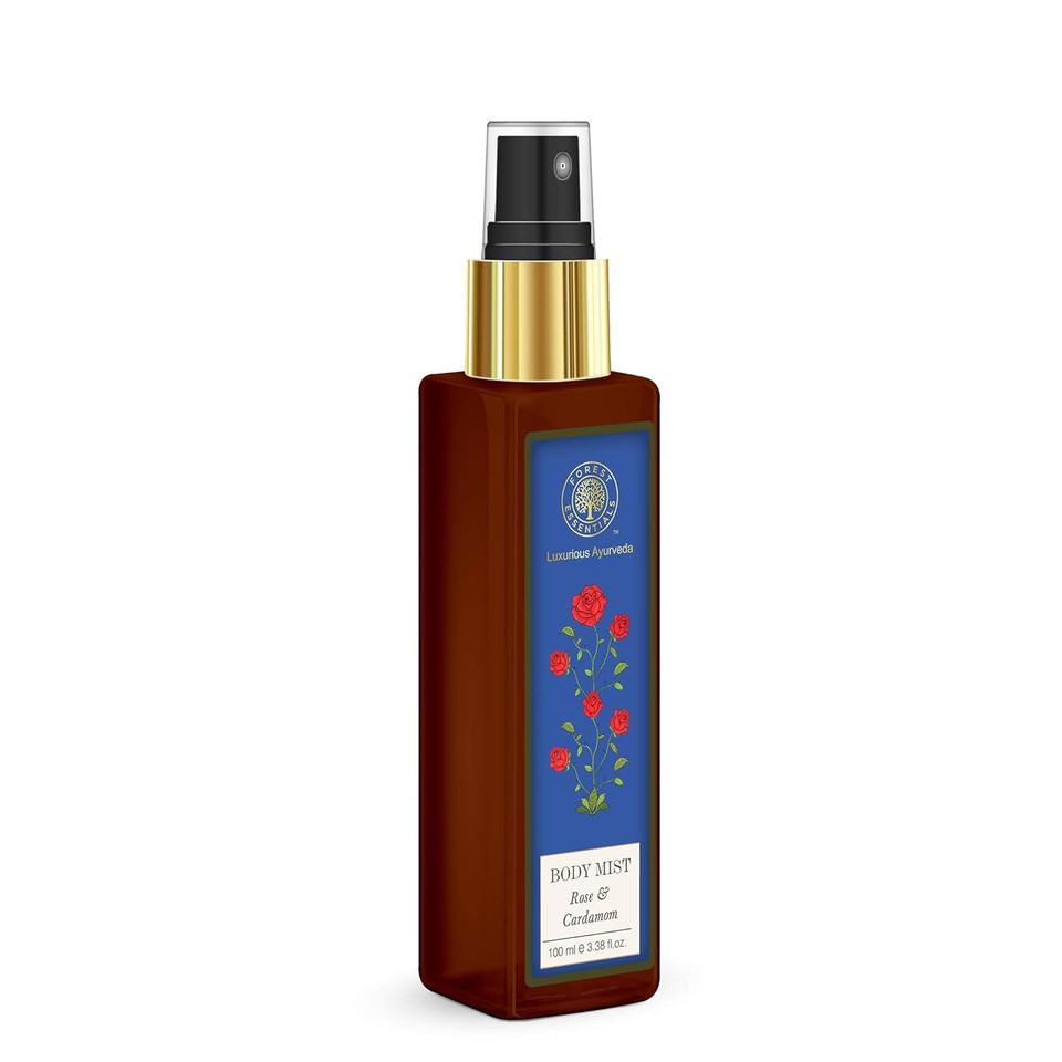 Forest Essentials Rose And Cardamom Body Mist, 100Ml