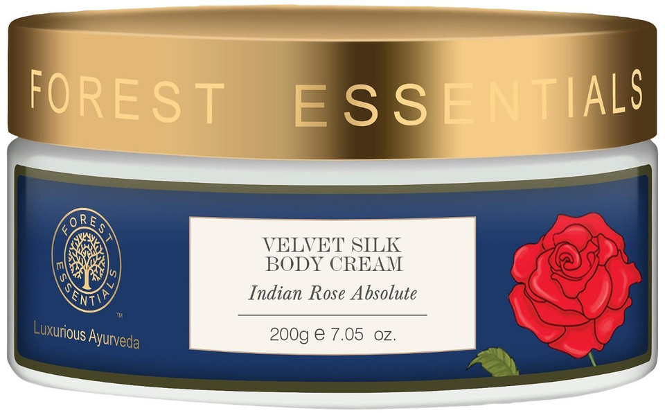 Forest Essentials Velvet Silk Body Cream Indian Rose Absolute - 200G