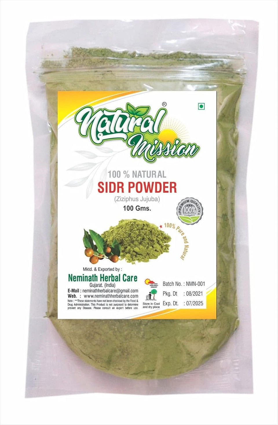 Sidr Leaf Powder (Ber Leaves Powder) 100 Grams |Hair Care Powder | Conditioner