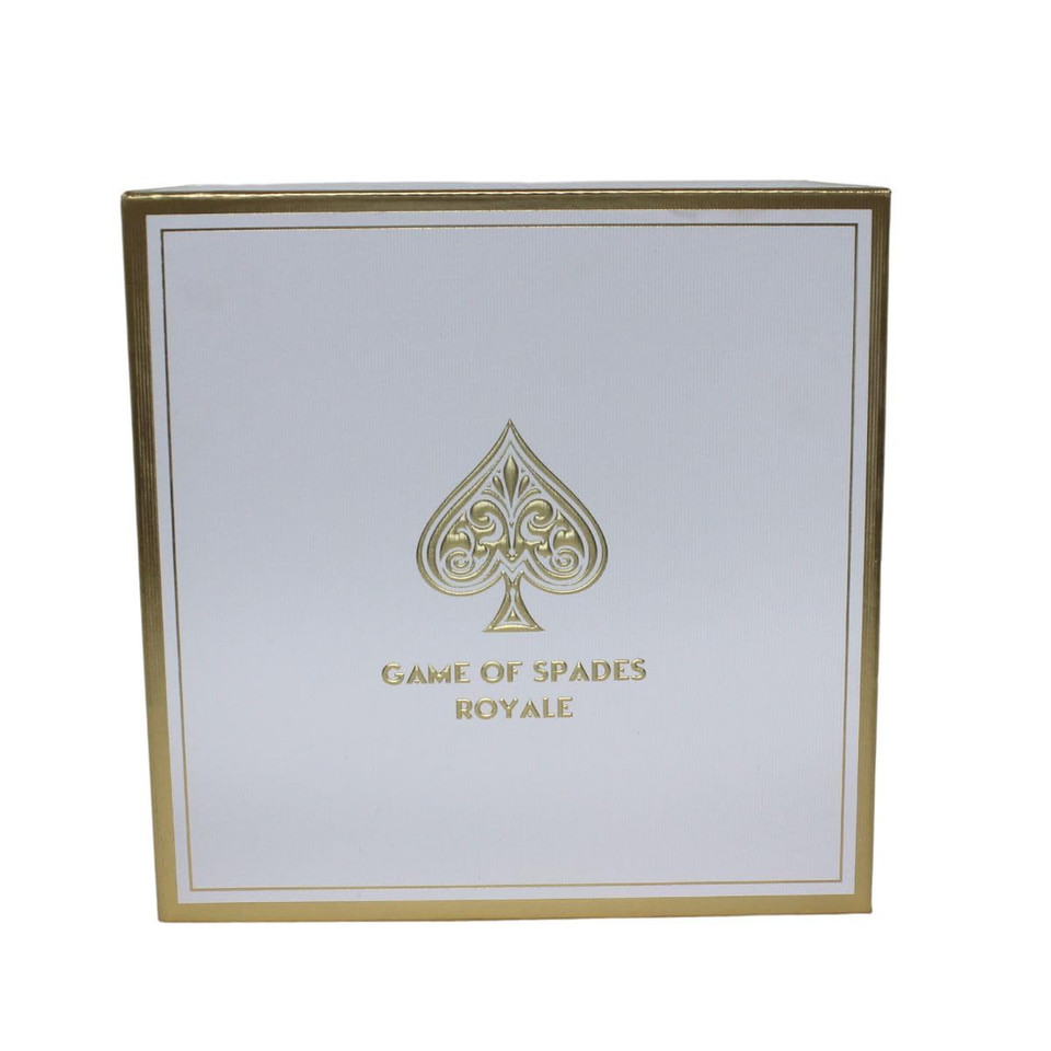 Jo Milano Game Of Spades Royale 4-Piece Gift Set Unisex, (3.4 Oz Parfum Spray + 6.8 Oz Body Cleanser + 6.8 Oz Body Cream + 0.27 Oz Refillable Atomizer)