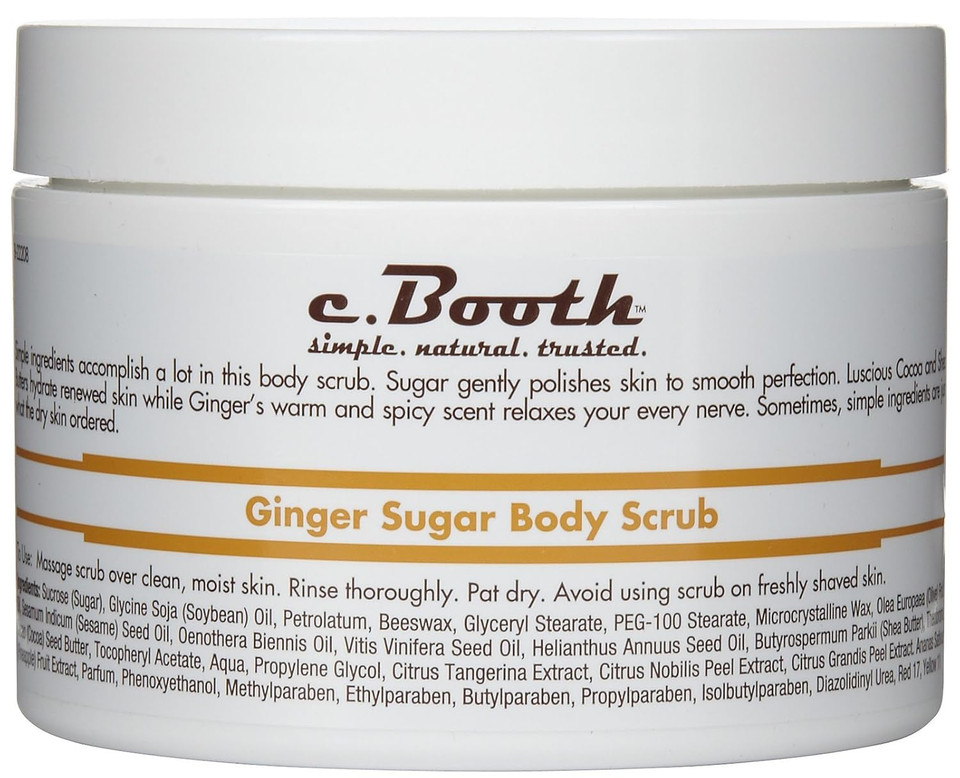 C. Booth Body Scrub, Ginger Sugar, 8 Fluid Ounce