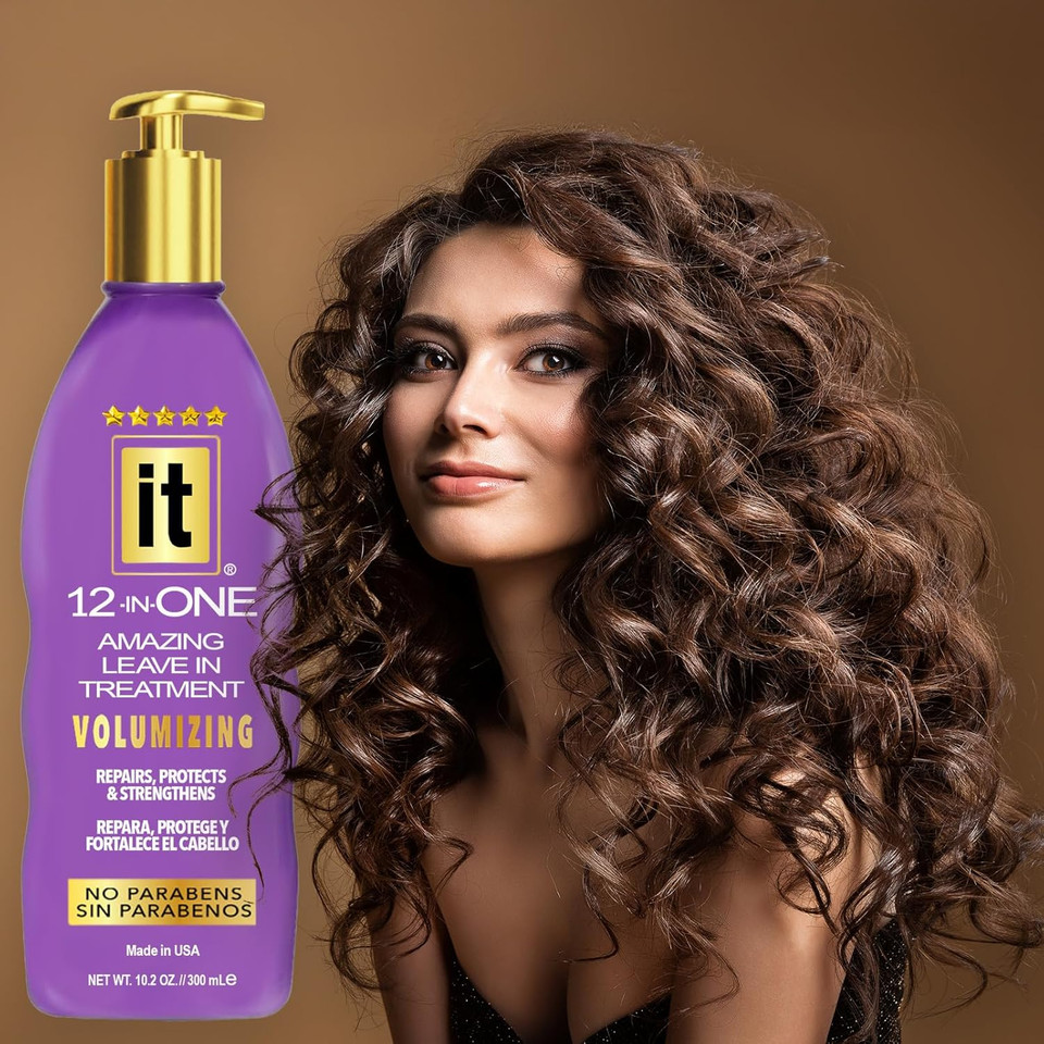 It 12-In-One Volumizing Leave In Treatment With Pump