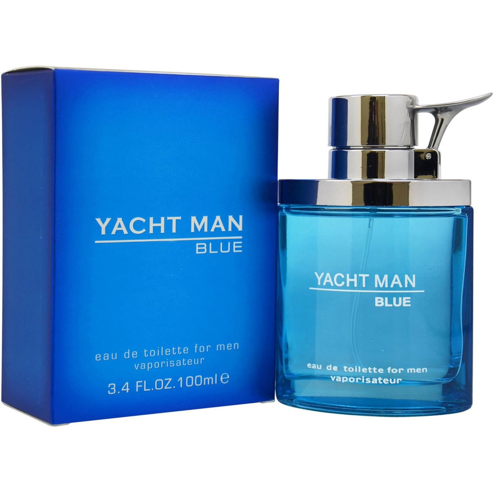 Myrurgia Yacht Man Blue Eau De Toilette Spray 3.4 Oz & Pb Parfums Belcam Blue Depths Eau De Toilette Body Spray Inspired By Cool Water 2.5 Fl Oz Men'S Fragrances
