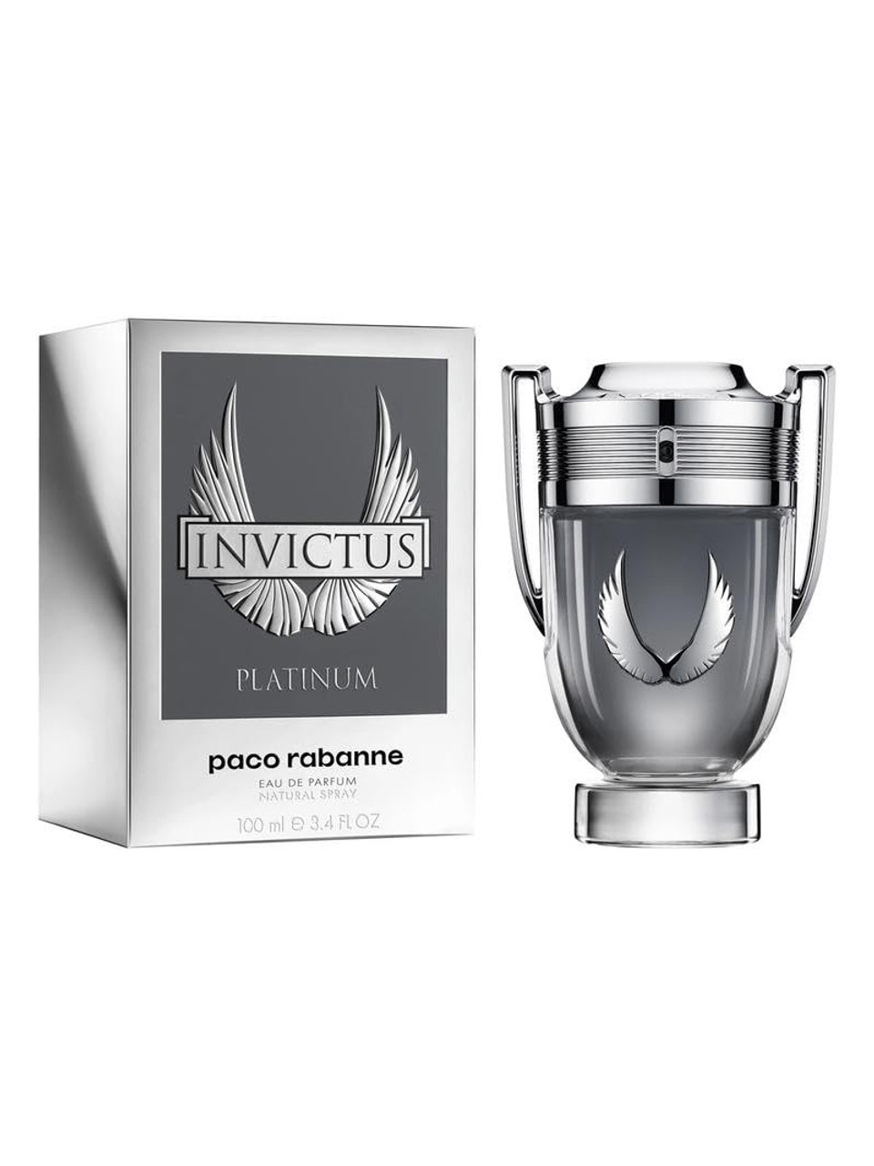 Invictus Platinum By Paco Rabanne For Men 1.7 Oz Eau De Parfum Spray