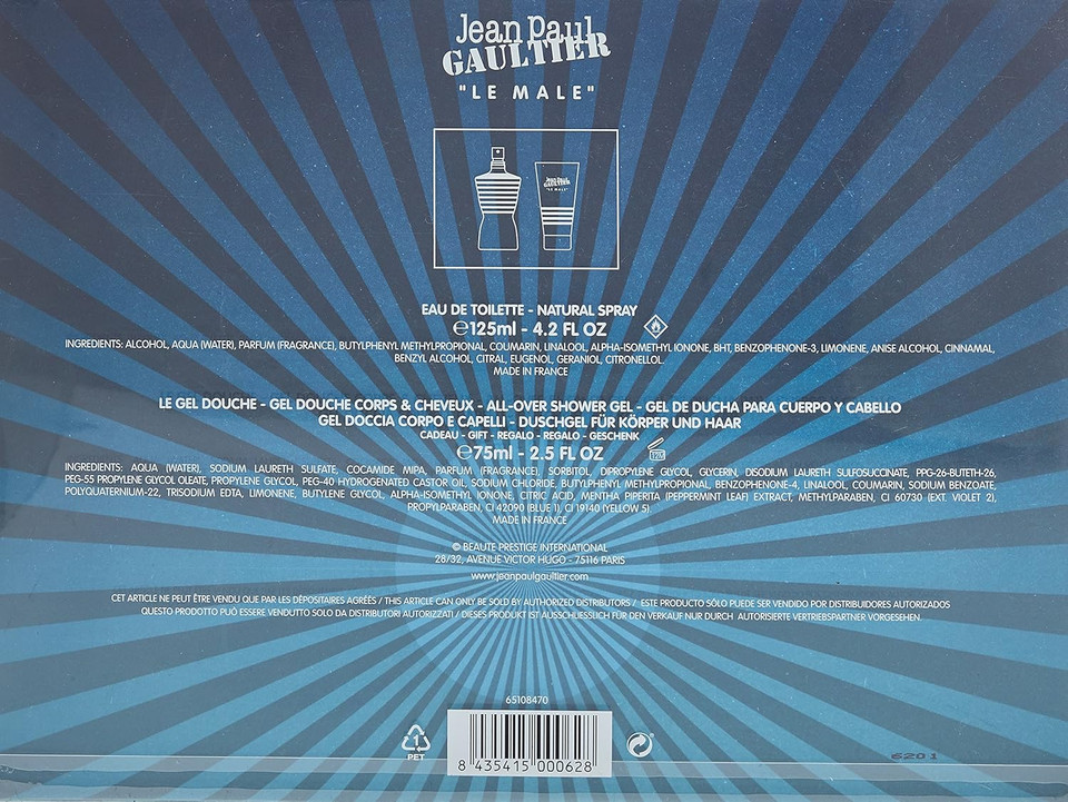 Jean Paul Gaultier Le Male Gift Set For Men