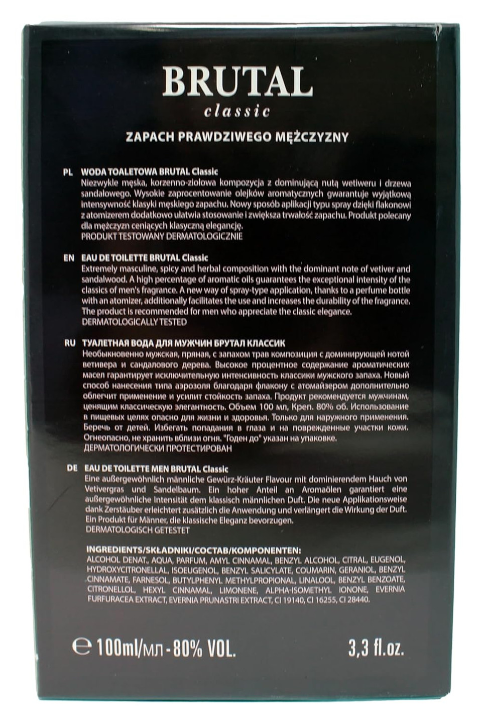 La Rive Brutal Classic Intense Eau De Toilette Spray For Men, 3.4 Fl Oz