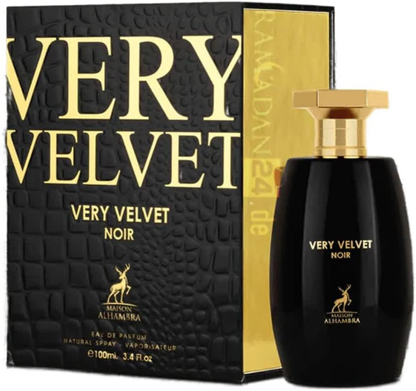 Lattafa Very Velvet Noir Eau De Parfum For Men'S By Maizon Alhambra