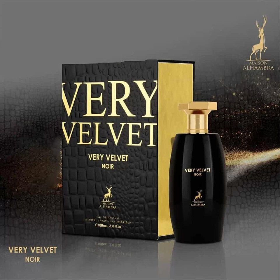 Lattafa Very Velvet Noir Eau De Parfum For Men'S By Maizon Alhambra