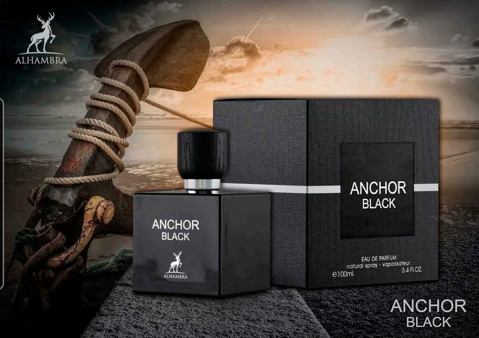 Maison Alhambra Anchor Black Eau De Parfum Spray For Men, 3.4 Ounce