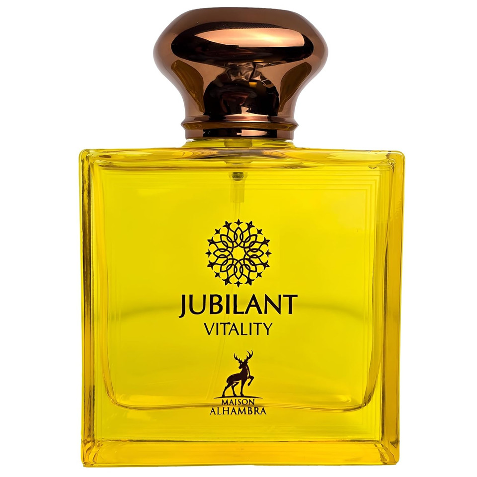 Maison Alhambra Jubilant Vitality  Citrus, Spicy, Green, Amber  Eau De Parfum Spray Long-Lasting Fragrance For Unisex, 3.4 Ounce / 100 Ml