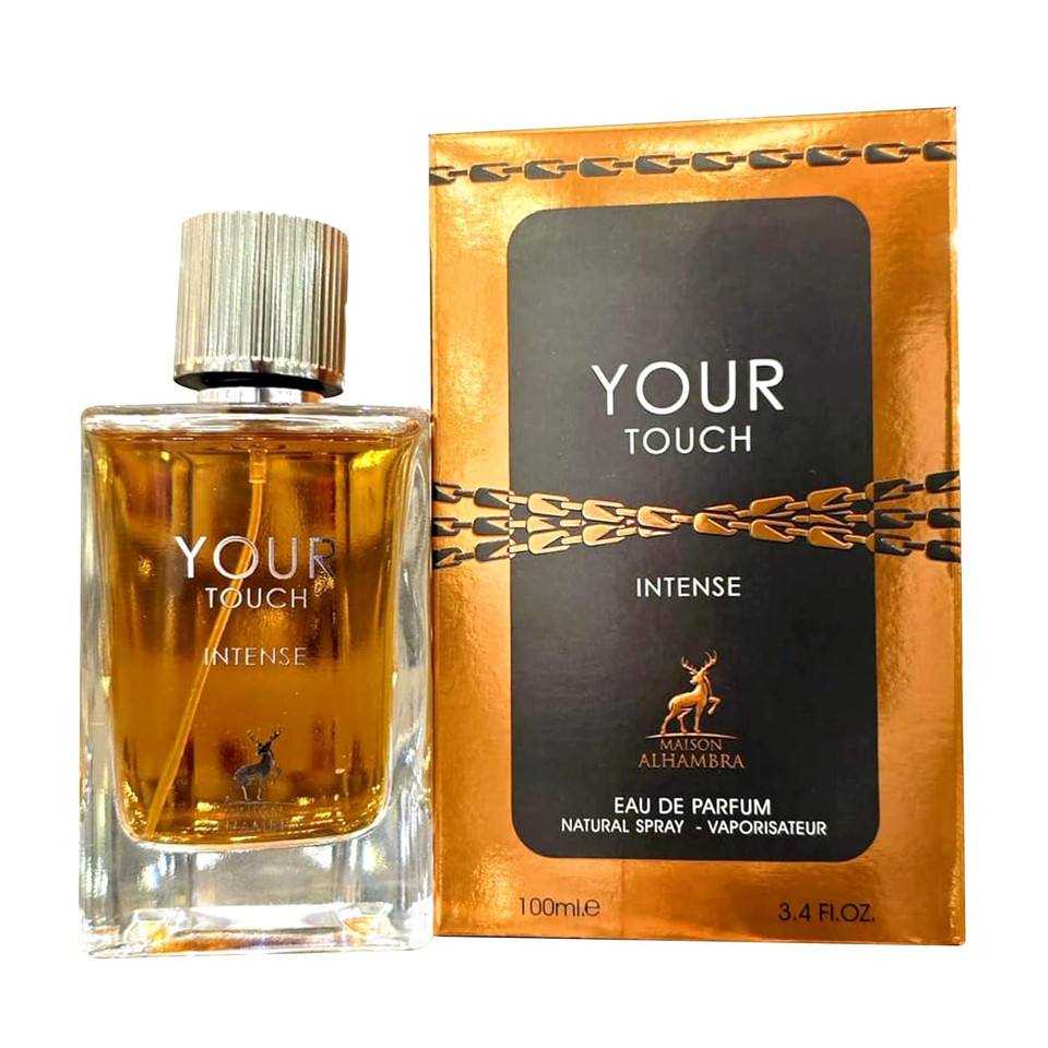 Maison Alhambra Your Touch Amber  Aromatic, Amber, Sweet, Warm  Eau De Parfum Spray Long-Lasting Fragrance For Men, 3.4 Ounce / 100 Ml