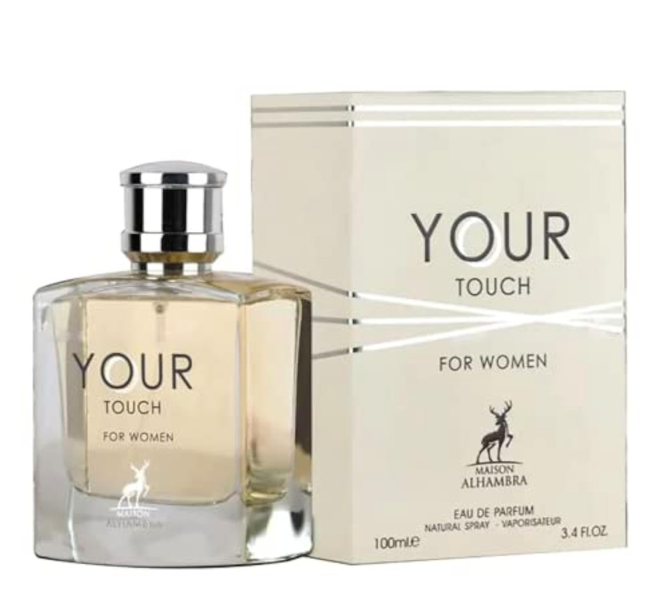 Maison Alhambra Your Touch Amber  Aromatic, Amber, Sweet, Warm  Eau De Parfum Spray Long-Lasting Fragrance For Men, 3.4 Ounce / 100 Ml
