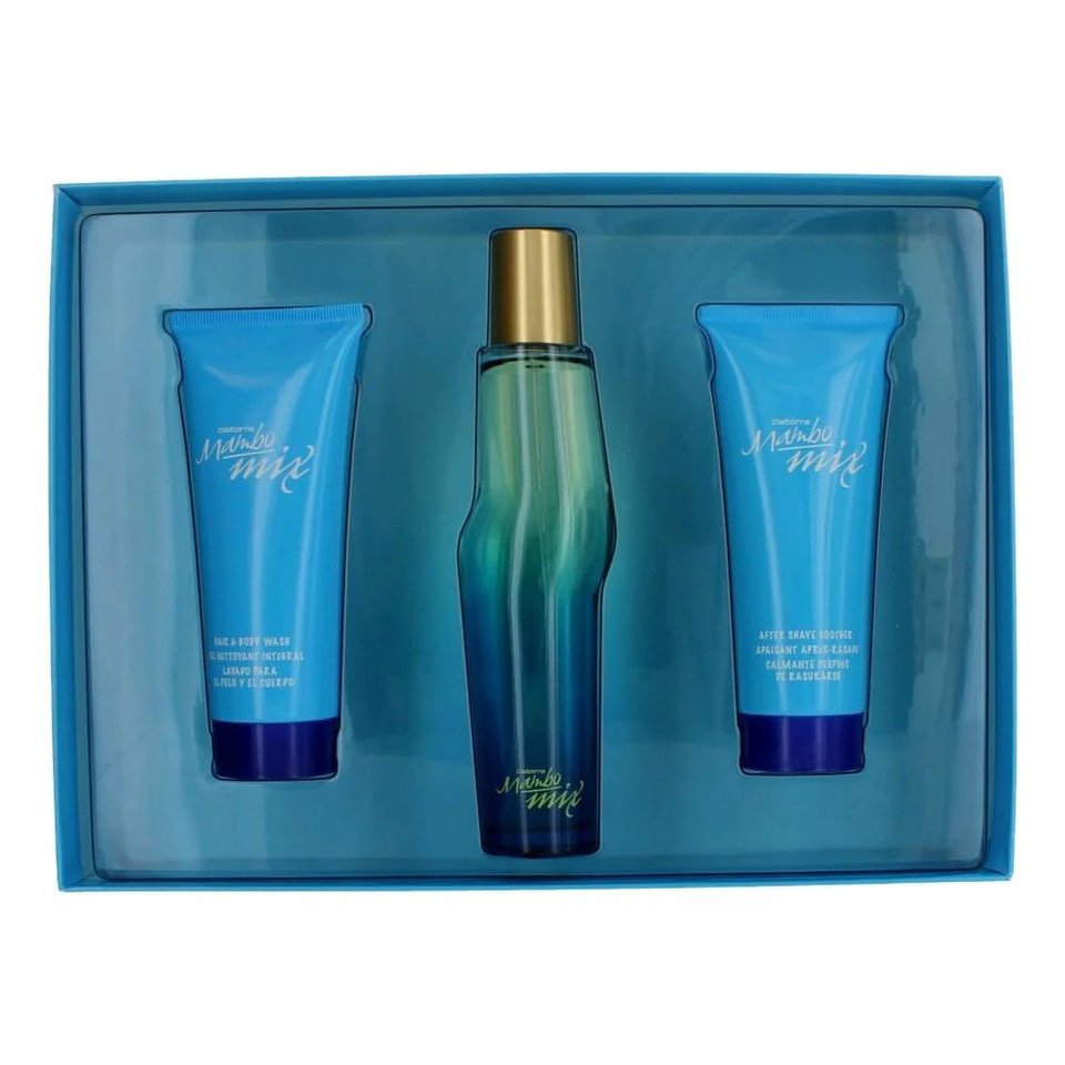 Mambo Mix By Liz Claiborne Set-Cologne Spray 3.4 Oz & Hair & Body Wash 3.4 Oz & After Shave Soother 3.4 Oz