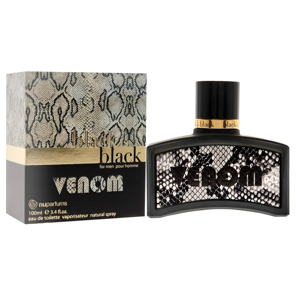 Black Is Black Venom Edt Spray Men 3.4 Oz