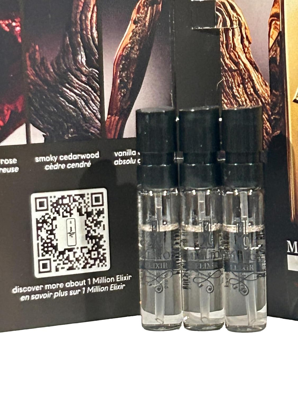 Paco Rabanne 1 Million Elixir Intense Perfume Men Spray Vial Perfume 1.5 Ml / 0.05 Fl Oz - Set Of 3