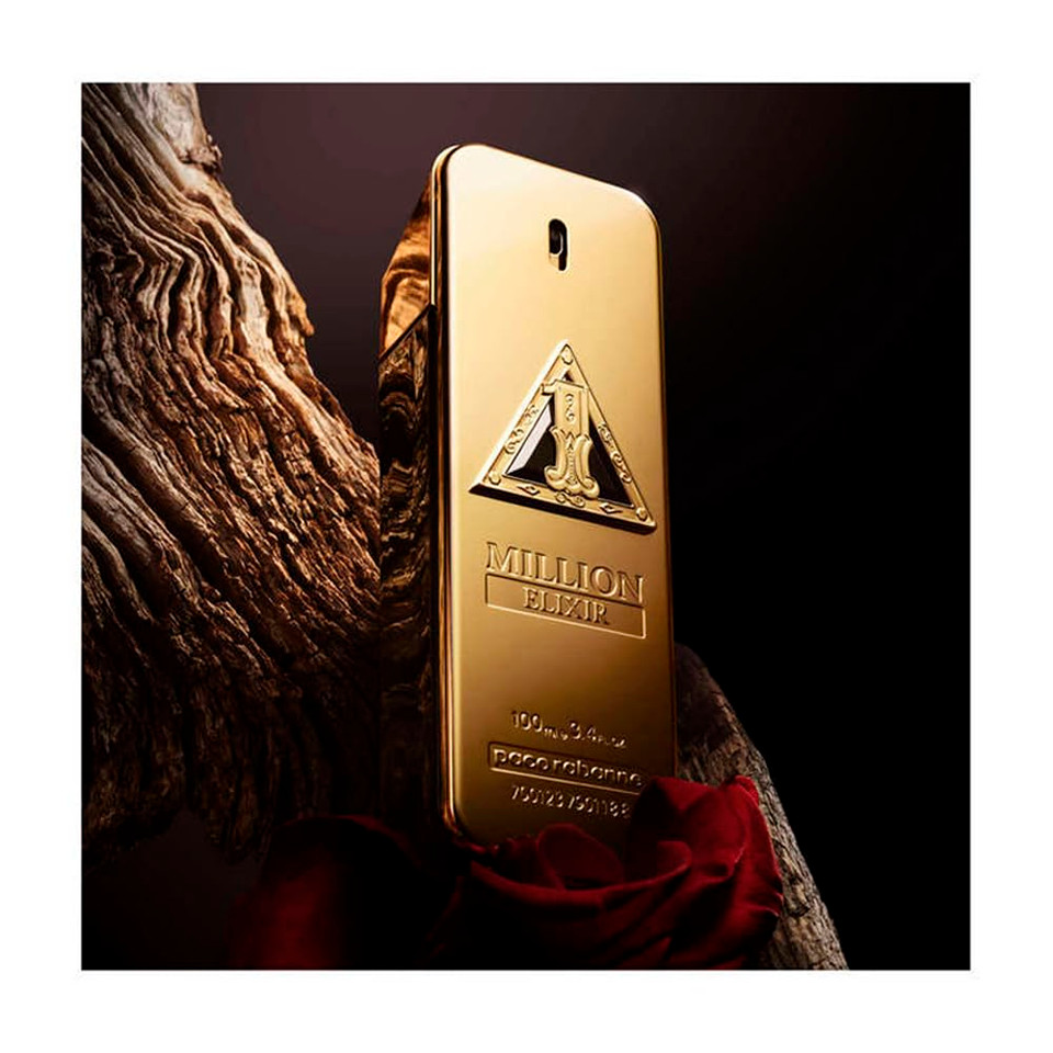 Paco Rabanne One Million Elixir For Men Parfum Intense Spray, 3.4 Ounce (New 2022)