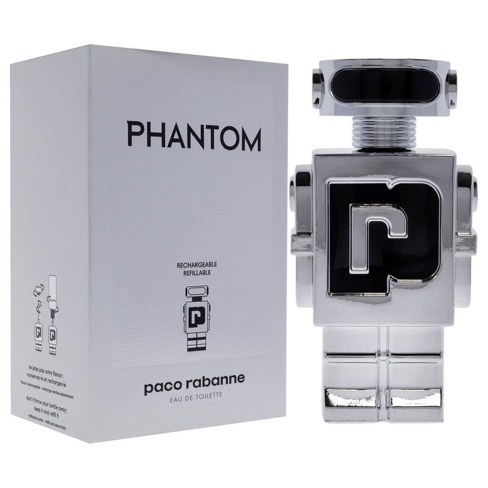 Paco Rabanne Phantom For Men - 5.1 Oz Edt Spray (Refillable)