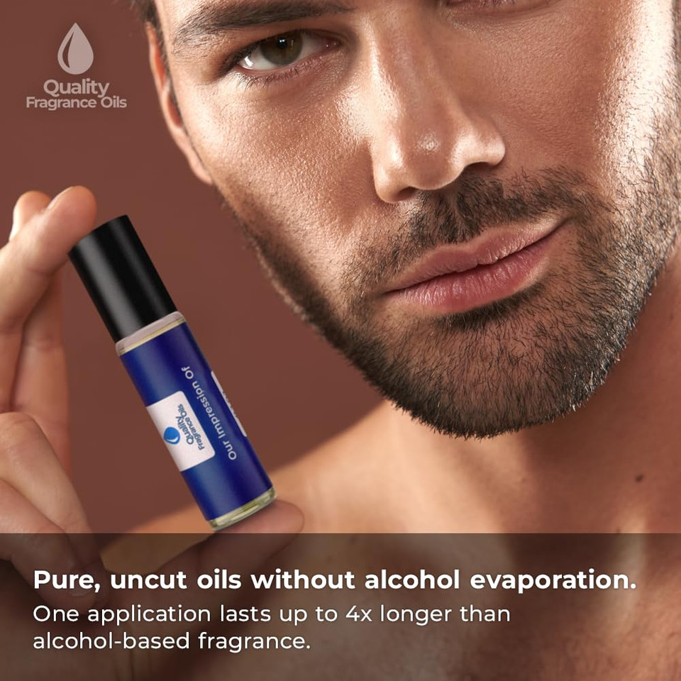 Quality Fragrance Oils' Eros For Men Impression #126 | Long-Lasting Perfume Oil, Alcohol-Free, Strong Scent, 10Ml Roll-On | Affordable Alternative To Designer Fragrances
