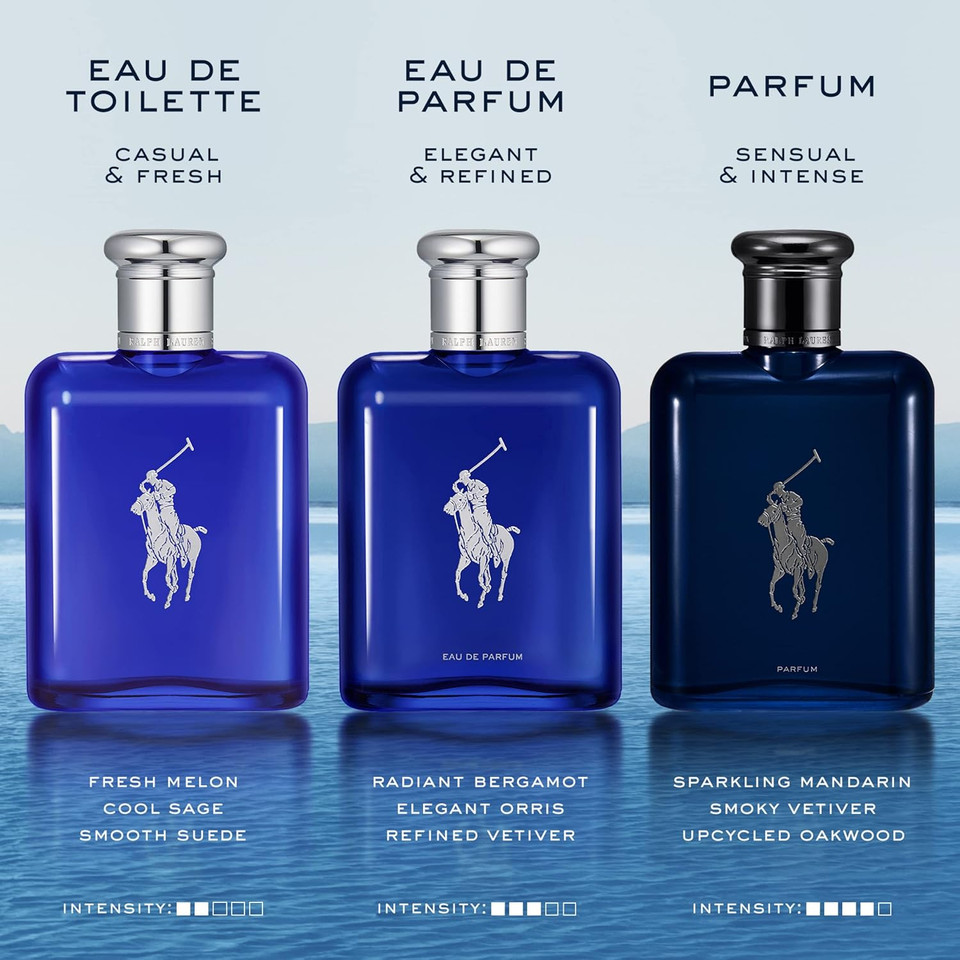 Ralph Lauren Fragrances - Polo Blue - Eau De Toilette - Men'S Cologne - Aquatic & Fresh - With Citrus, Sage, And Suede - Medium Intensity