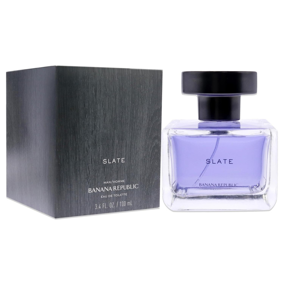 Banana Republic Slate Men Eau De Toilette Spray, 3.4 Fl Oz, Multi