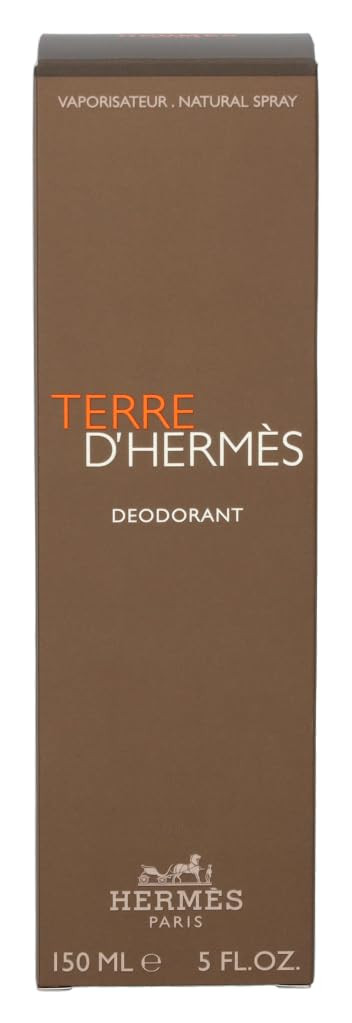 Terre D' Hermes By Hermes For Men. Deodorant Natural Spray 5.0 Oz / 150 Ml