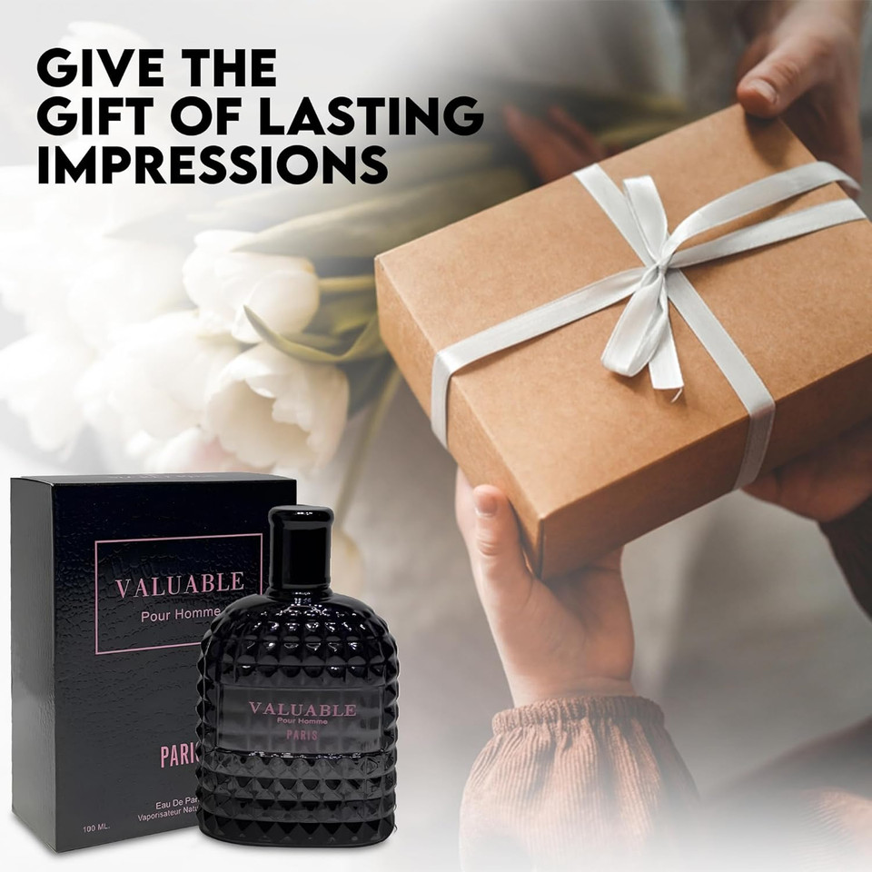 Men'S Cologne Gift Set Include Valentine Milano,Valentine,Blue For Men Ultra& Valuable Paris - 3.4 Fl Oz Each | Vanilla Bourbon, Leather & Amber Floral Fragrance Eau De Toilette Perfume