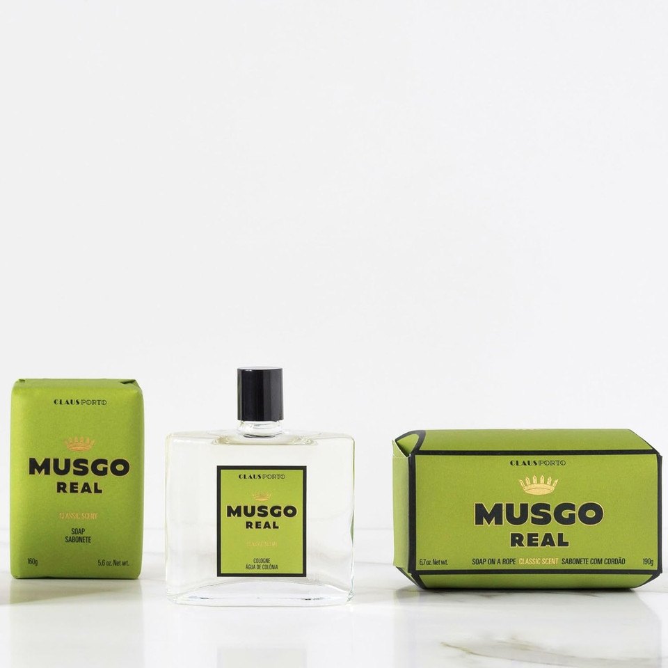 Claus Porto - Musgo Real Cologne Classic Scent | Timeless, Invigorating, Alluring | Citrus, Bergamot, Patchouli, Musk (100 Ml | 3.4 Fl Oz)
