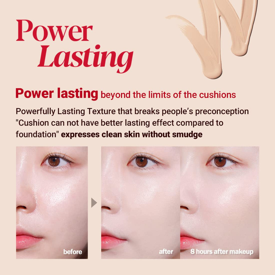 Espoir Pro Tailor Be Velvet Cushion Spf34 Pa++ #2 Ivory (13G+Refill 13G) | Excellent Long-Lasting Effect Beyond The Limitation Of Cushion | Lightweight Matte Skin Full Coverage Cushion Foundation | Korean Makeupivory1 Count (Pack Of 1)