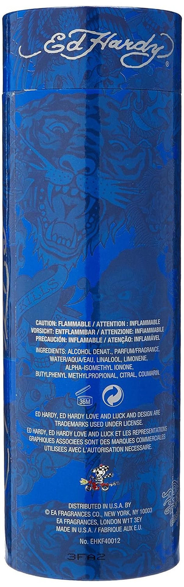 Ed Hardy Christian Audigier Love And Luck Eau De Toilette Spray For Men, 6.8 Ounce
